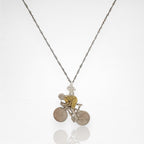 Колоездач – Велосипедист – Мъжки спортен медальон с частично позлатено покритие – Сребро 925 – Ръчно изработено бижу за любители на колоезденето – SSJ