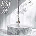 Pole Dance (Танци на пилон) – Дамски спортен медальон от сребро 925 с частично позлатено покритие – Ръчно изработено спортно бижу – Идеален подарък за жена, фенка на гимнастиката – SSJ