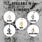 Волейболистка – Женски спортен медальон с частично позлатено покритие – Сребро 925 – Ръчно изработено бижу/талисман – SSJ