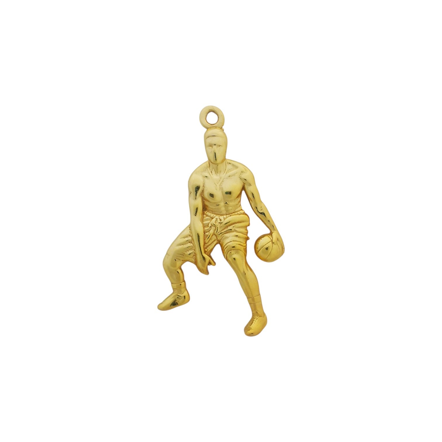 Баскетбол – Мъжки спортен медальон от сребро 925 – Ръчно изработено бижу талисман за баскетболисти и фенове – Идеален подарък за спортист, треньор или почитател – SSJ