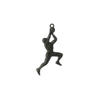 Баскетбол – Мъжки спортен медальон от сребро 925 с оксидирано покритие – Ръчно изработено бижу талисман за баскетболисти и фенове – Идеален подарък за спортист, треньор или почитател – SSJ