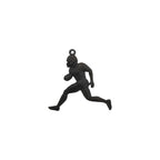 Американски футбол – Мъжки спортен медальон от сребро 925 с оксидирано покритие – Ръчно изработено бижу талисман за спортисти и фенове – Идеален подарък за играч, треньор или почитател – SSJ