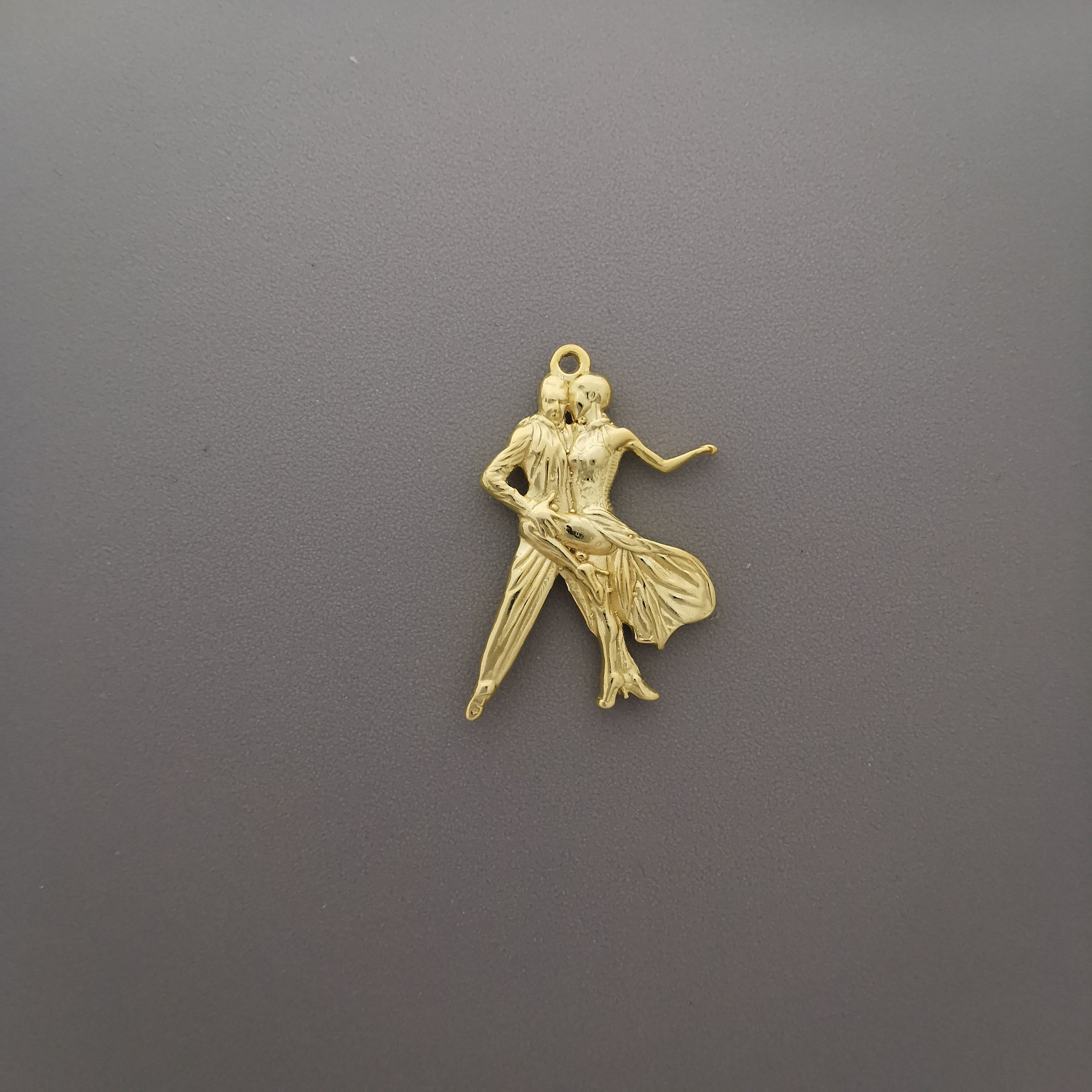 Спортни танци – Унисекс медальон в класическо сребро – Сребро 925 – Ръчно изработено спортно бижу – Идеален подарък – SSJ