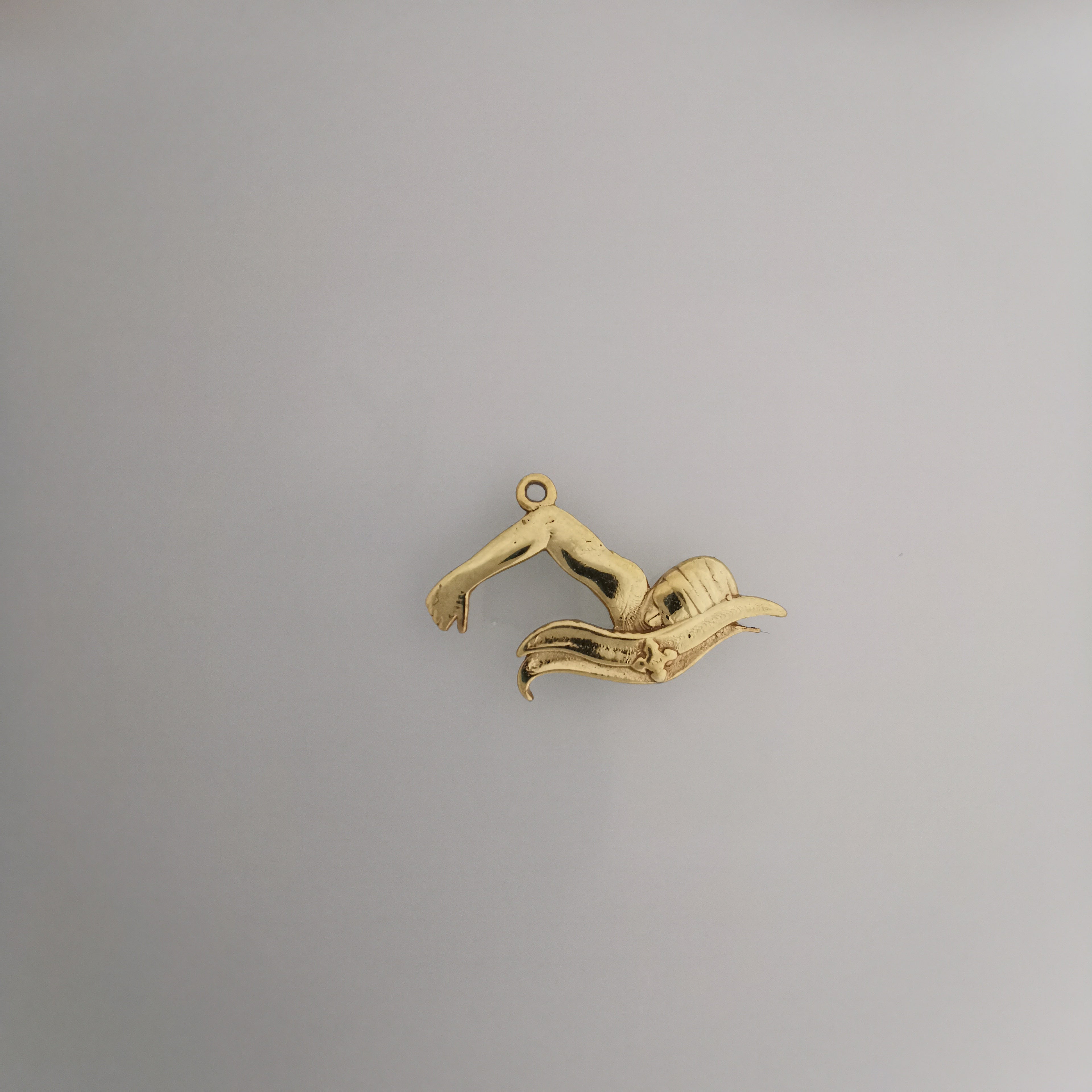 Плувец (кроул) – Мъжки спортен медальон от сребро 925 с оксидирано покритие – Ръчно изработено спортно бижу – Идеален подарък за мъж, фен на плуването – SSJ