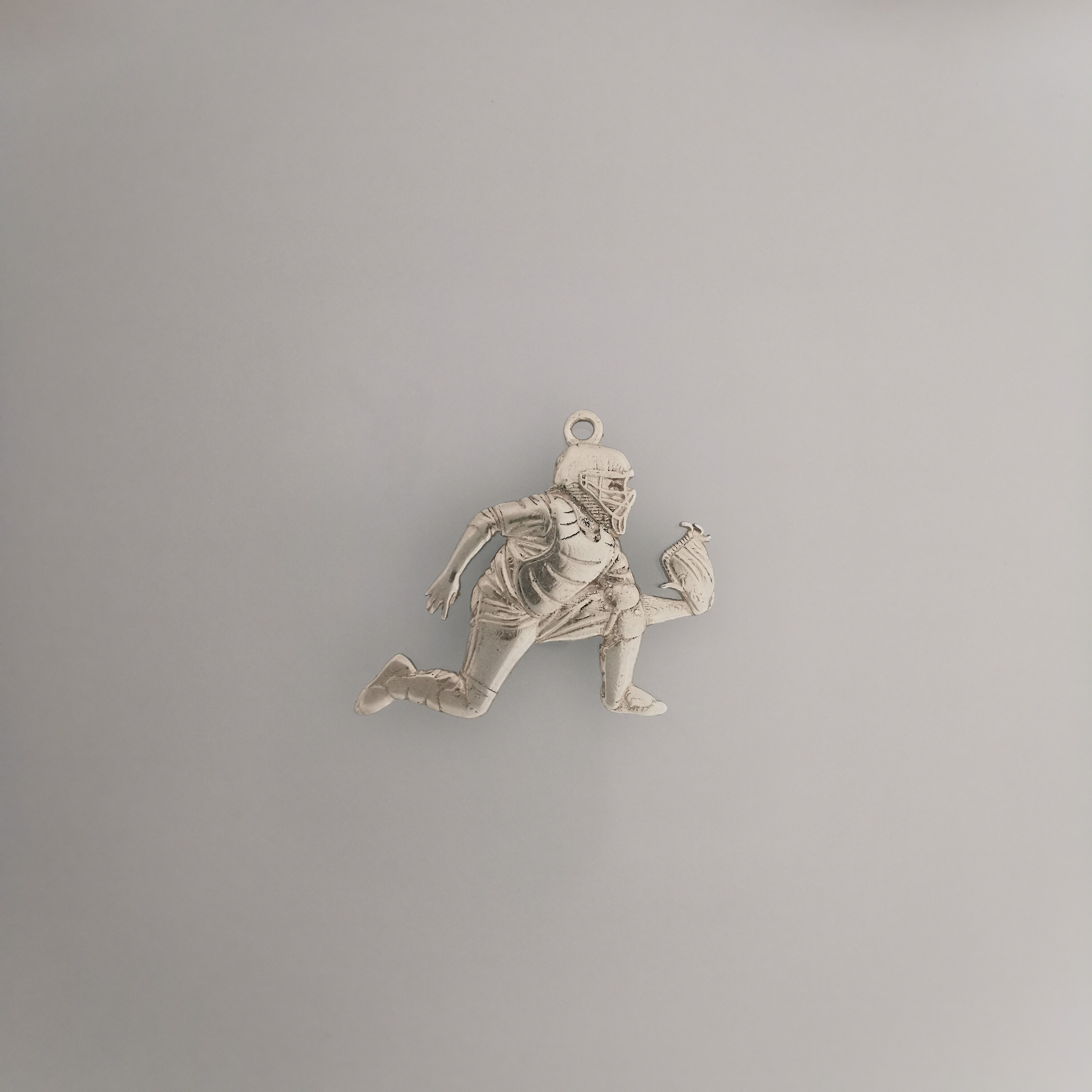 Бейзбол – Мъжки спортен медальон за бейзболист от сребро 925 с винтидж покритие – Ръчно изработено бижу талисман – Идеален подарък за спортисти, треньори и фенове – SSJ