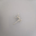 Художествена гимнастика висулка за жени 925 стерлингово сребро