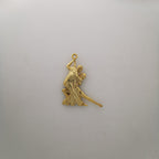 Аржентинско танго – Унисекс спортен медальон от сребро 925 с позлатено покритие – Ръчно изработено спортно бижу – Идеален подарък за жена, фенка на спортните танци – SSJ