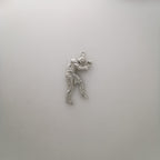 Боксьор – Мъжки спортен медальон за бойци, боксьори и MMA атлети от сребро 925 – Ръчно изработено бижу талисман за бойни изкуства – SSJ