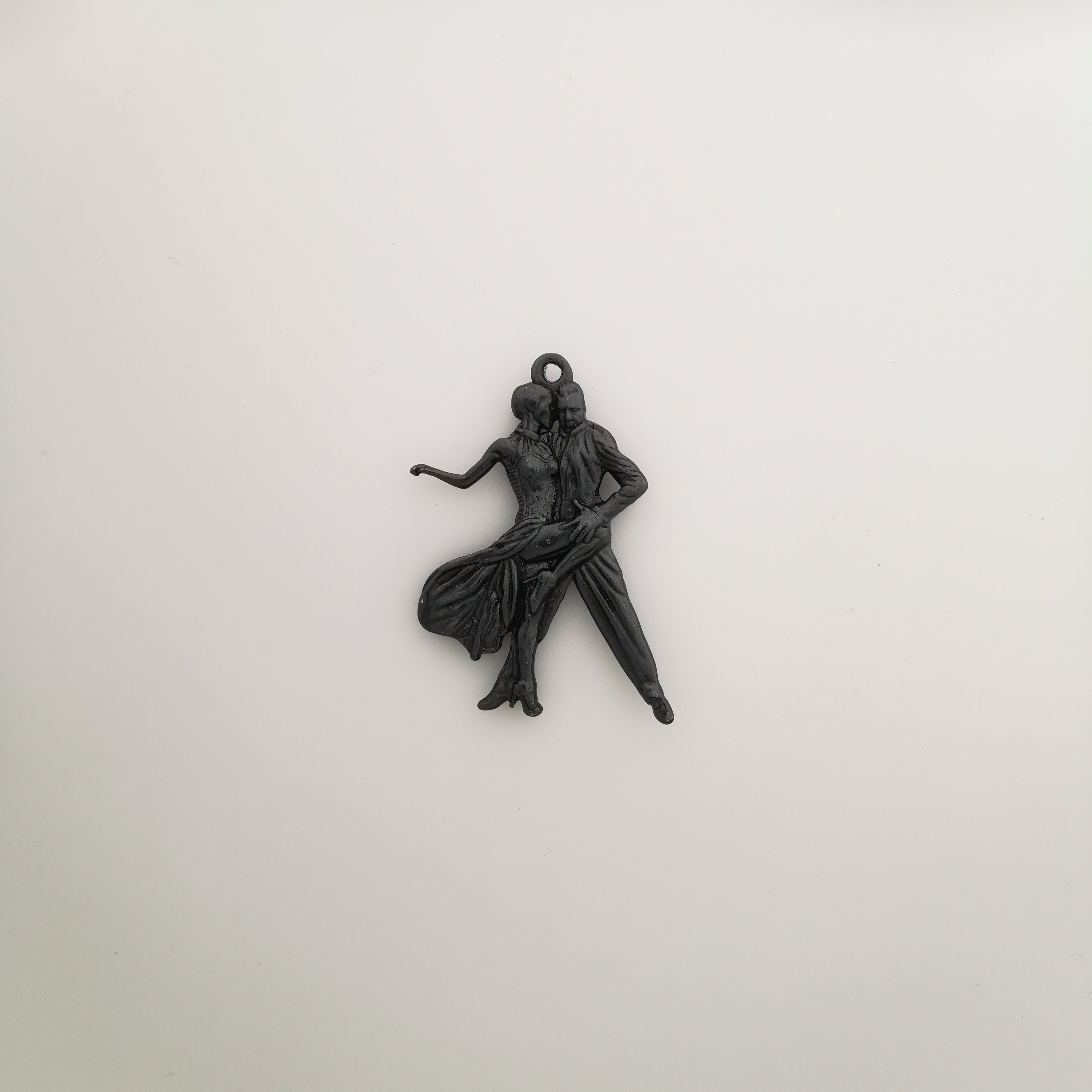 Спортни танци – Унисекс медальон с позлатено покритие – Сребро 925 – Ръчно изработено спортно бижу – Идеален подарък – SSJ