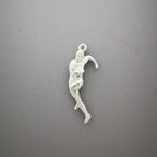 Ръгби – Мъжки спортен медальон от сребро 925 в класическо сребро – Ръчно изработено спортно бижу – Идеален подарък за мъж, фен на ръгбито – SSJ