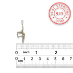 Pole Dance (Танци на пилон) – Дамски спортен медальон от сребро 925 с частично позлатено покритие – Ръчно изработено спортно бижу – Идеален подарък за жена, фенка на гимнастиката – SSJ