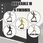 Американски футбол – Мъжки спортен медальон от сребро 925 с класическо полирано покритие – Ръчно изработено бижу талисман за спортисти и фенове – Идеален подарък за играч, треньор или почитател – SSJ