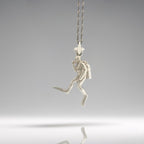 Водолаз – Мъжки медальон Гмуркач от сребро 925 – Ръчно изработено бижу Дайвинг за любители на морето и подводните приключения – SSJ