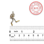 Гмуркач – Мъжки медальон Водолаз от сребро 925 с частично позлатено покритие – Ръчно изработено бижу Дайвинг за мъже с любов към морето – SSJ