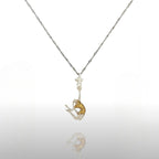 Волейболистка – Женски спортен медальон с частично позлатено покритие – Сребро 925 – Ръчно изработено бижу/талисман – SSJ