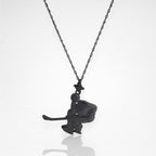 Хокеист (вратар) – Мъжки спортен медальон от сребро 925 с оксидирано покритие – Ръчно изработено спортно бижу – Идеален подарък за мъж, фен на хокея – SSJ