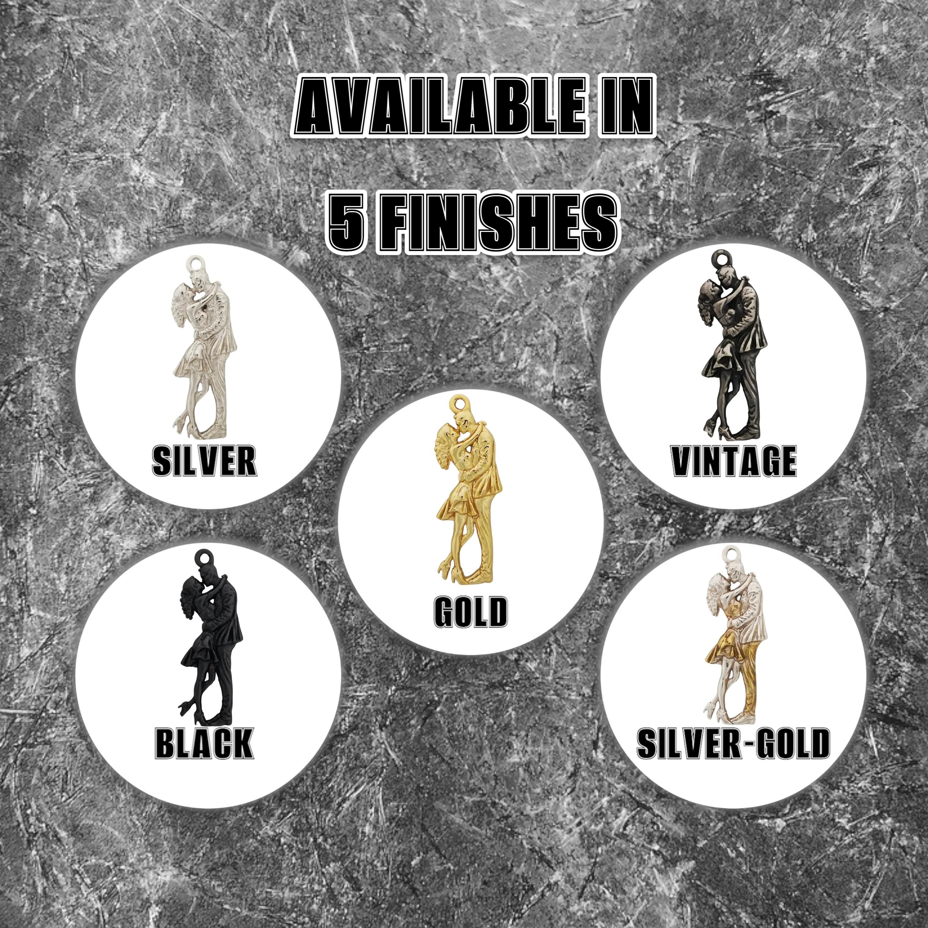 Танго – Унисекс спортен медальон с винтидж покритие – Сребро 925 – Ръчно изработено спортно бижу – Идеален подарък за жена, фенка на тангото – SSJ