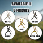 Американски футбол – Мъжки спортен медальон от сребро 925 с оксидирано покритие – Ръчно изработено бижу талисман за спортисти и фенове на футбола – Идеален подарък за играч, треньор или почитател – SSJ