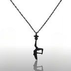 Pole Dance (Танци на пилон) – Дамски спортен медальон от сребро 925 с оксидирано покритие – Ръчно изработено спортно бижу – Идеален подарък за жена, фенка на гимнастиката – SSJ