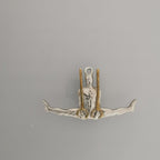 Гимнастик на халки – Мъжки спортен медальон от сребро 925 с частично позлатено покритие – Ръчно изработено бижу талисман за гимнастици и спортисти – Идеален подарък за спортист, треньор или фен – SSJ