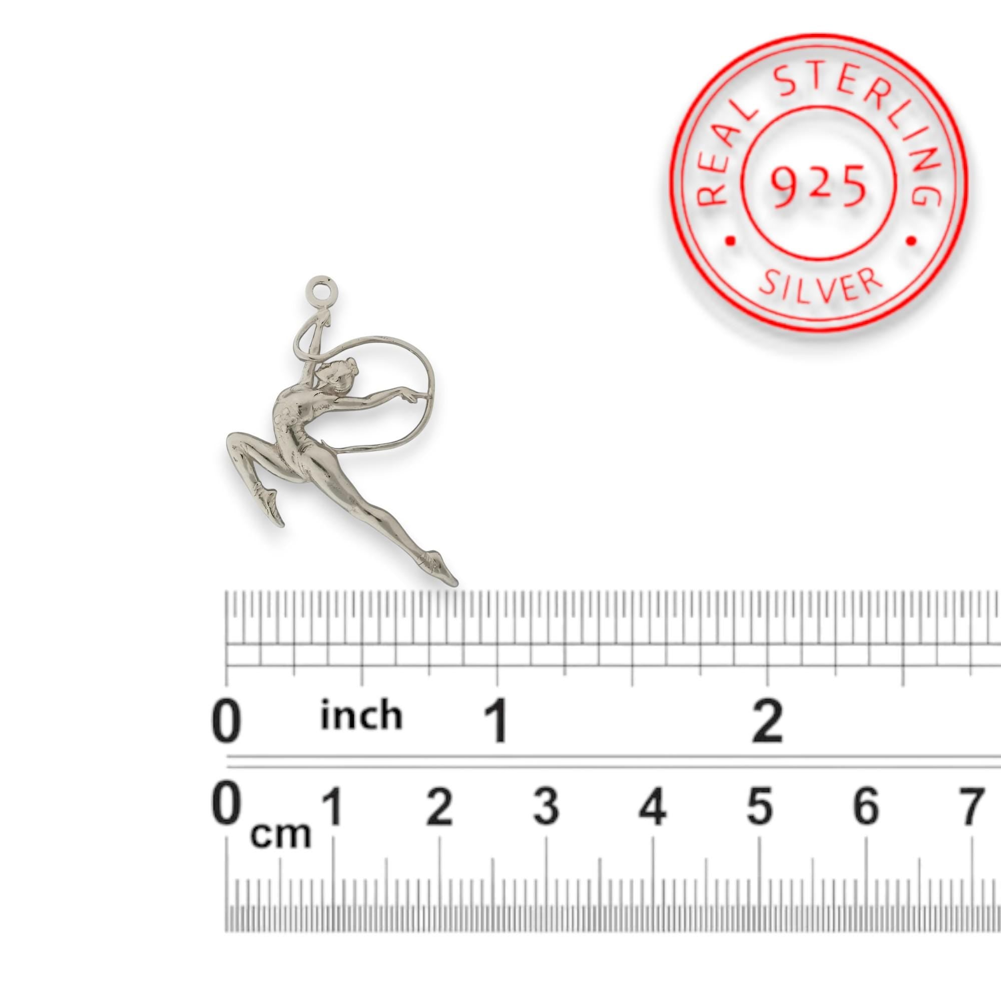 Художествена гимнастика висулка за жени 925 стерлингово сребро