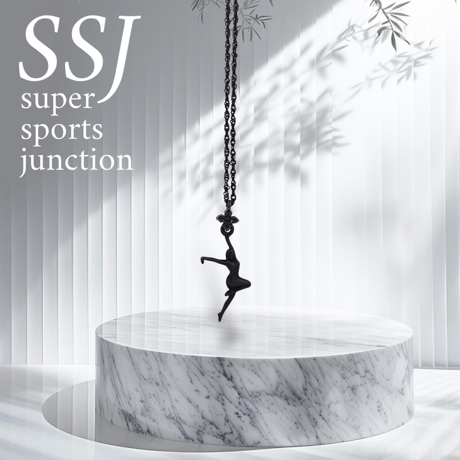 анцьорка – Дамски спортен медальон с оксидирано покритие – Сребро 925 – Ръчно изработено спортно бижу – Идеален подарък за жена, фенка на спортните танци – SSJ