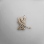 Хокеист (вратар) – Мъжки спортен медальон от сребро 925 с оксидирано покритие – Ръчно изработено спортно бижу – Идеален подарък за мъж, фен на хокея – SSJ