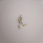 Гмуркач – Мъжки медальон Водолаз от сребро 925 с оксидирано покритие – Ръчно изработено бижу Дайвинг за любители на морето и подводните спортове – SSJ