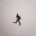 Гмуркач – Мъжки медальон Водолаз от сребро 925 с оксидирано покритие – Ръчно изработено бижу Дайвинг за любители на морето и подводните спортове – SSJ