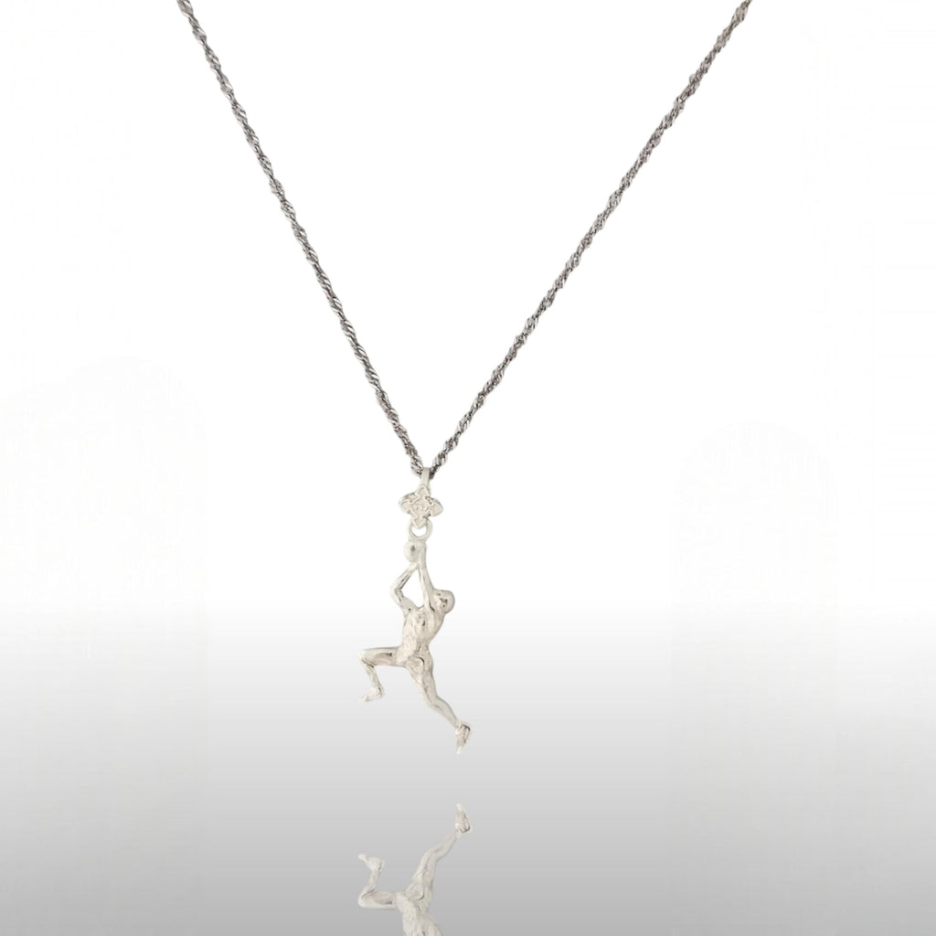 Баскетбол – Мъжки спортен медальон от сребро 925 с класическо полирано покритие – Ръчно изработено бижу талисман за баскетболисти и фенове – Идеален подарък за спортист, треньор или почитател – SSJ