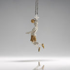 Футболист (удар с глава) – Мъжки спортен медальон от сребро 925 с частично позлатено покритие – Ръчно изработено спортно бижу – Идеален подарък за мъж, фен на футбола – SSJ