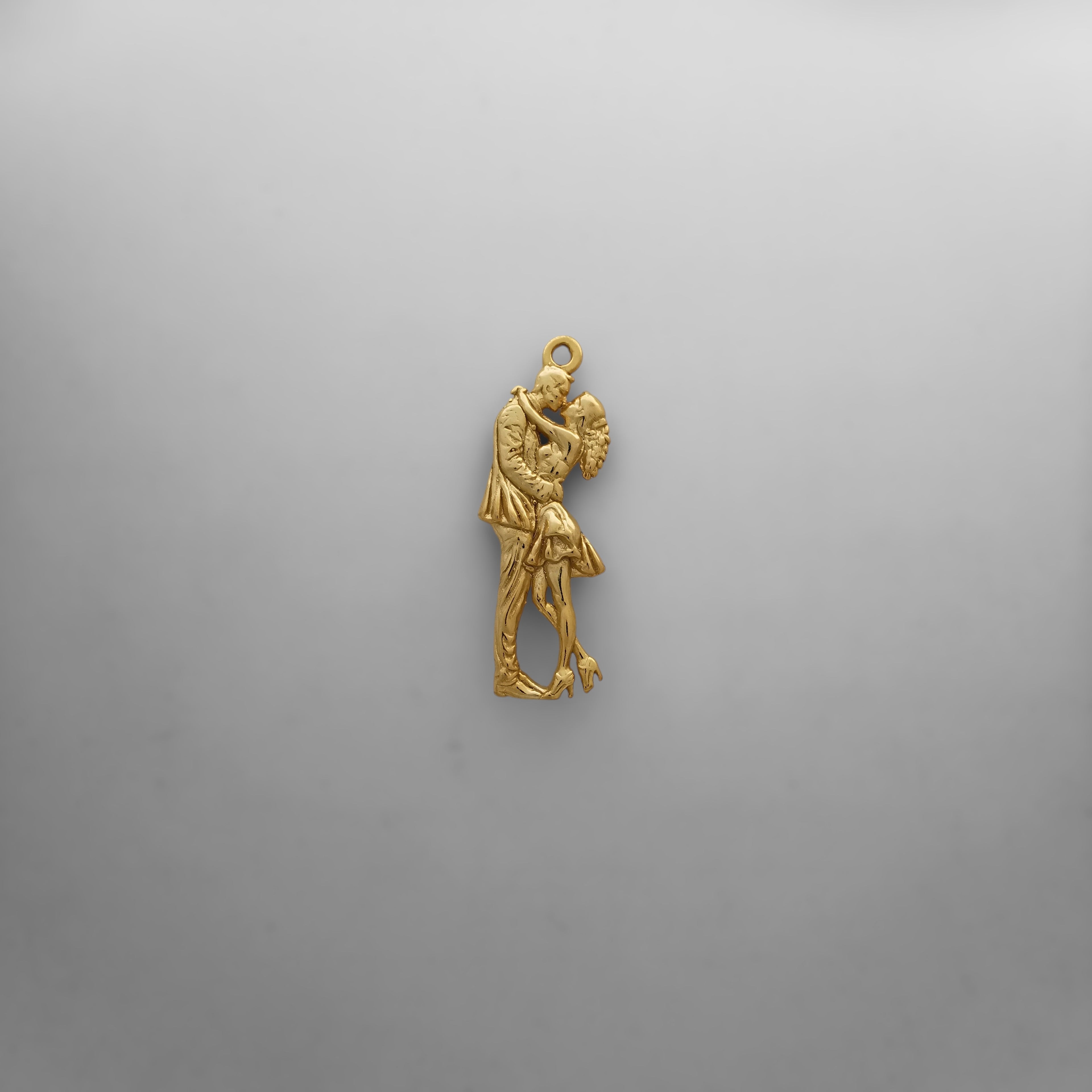 Танго – Унисекс медальон с оксидирано покритие – Сребро 925 – Ръчно изработено бижу – Идеален подарък – SSJ