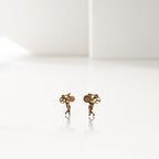 Дамски обеци „Колоездачка“ – Позлатено покритие – Сребро 925 – Ръчно изработено спортно бижу – Талисман и идеален подарък – SSJ