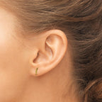 Фигурно пързаляне – Дамски обеци от сребро 925 с позлатено покритие – Ръчно изработени спортни бижута – Идеален подарък за жена, фенка на фигурното пързаляне – SSJ