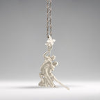 Аржентинско танго – Унисекс спортен медальон от сребро 925 в класическо сребро – Ръчно изработено спортно бижу – Идеален подарък за жена, фенка на спортните танци – SSJ