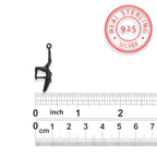 Pole Dance (Танци на пилон) – Дамски спортен медальон от сребро 925 с оксидирано покритие – Ръчно изработено спортно бижу – Идеален подарък за жена, фенка на гимнастиката – SSJ