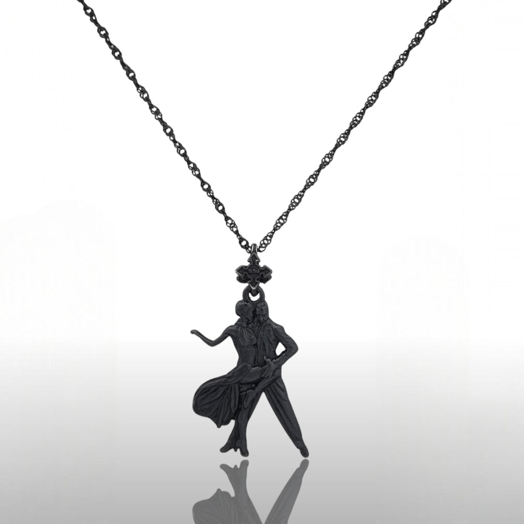 Спортни танци – Унисекс медальон с оксидирано покритие – Сребро 925 – Ръчно изработено спортно бижу – Идеален подарък – SSJ