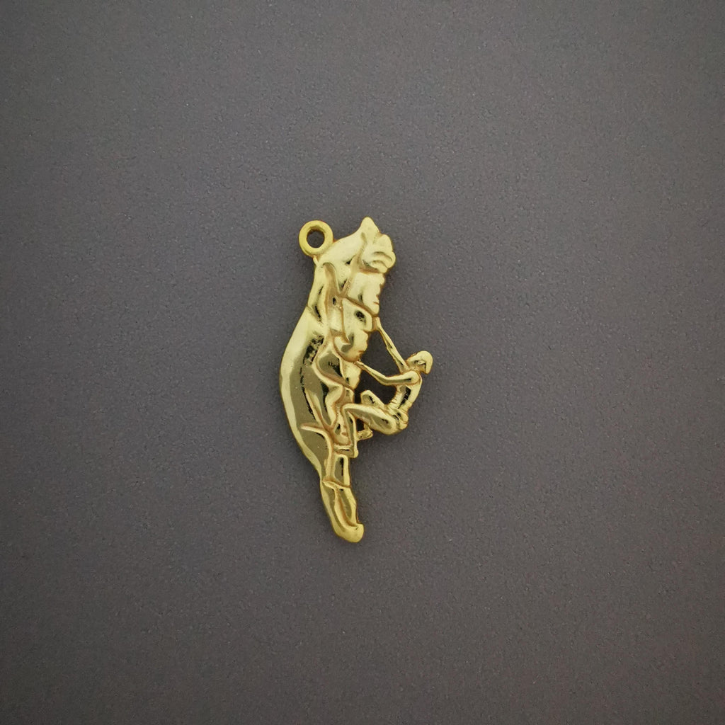 Скално катерене (Катерач) – Унисекс спортен медальон от сребро 925 с позлатено покритие – Ръчно изработено спортно бижу – Идеален подарък за фен на катеренето – SSJ