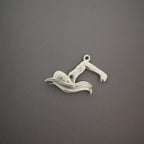 Плувец (кроул) – Мъжки спортен медальон от сребро 925 с класическо покритие – Ръчно изработено спортно бижу – Идеален подарък за мъж, фен на плуването – SSJ