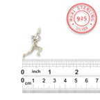 Баскетбол – Мъжки спортен медальон от сребро 925 с класическо полирано покритие – Ръчно изработено бижу талисман за баскетболисти и фенове – Идеален подарък за спортист, треньор или почитател – SSJ