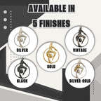 Въздушна акробатика – Женски спортен медальон от сребро 925 с позлатено покритие – Ръчно изработено бижу талисман за гимнастички и артистки – Идеален подарък за спортист, треньор или фен – SSJ