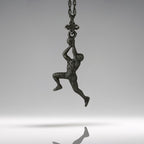 Баскетбол – Мъжки спортен медальон от сребро 925 с оксидирано покритие – Ръчно изработено бижу талисман за баскетболисти и фенове – Идеален подарък за спортист, треньор или почитател – SSJ