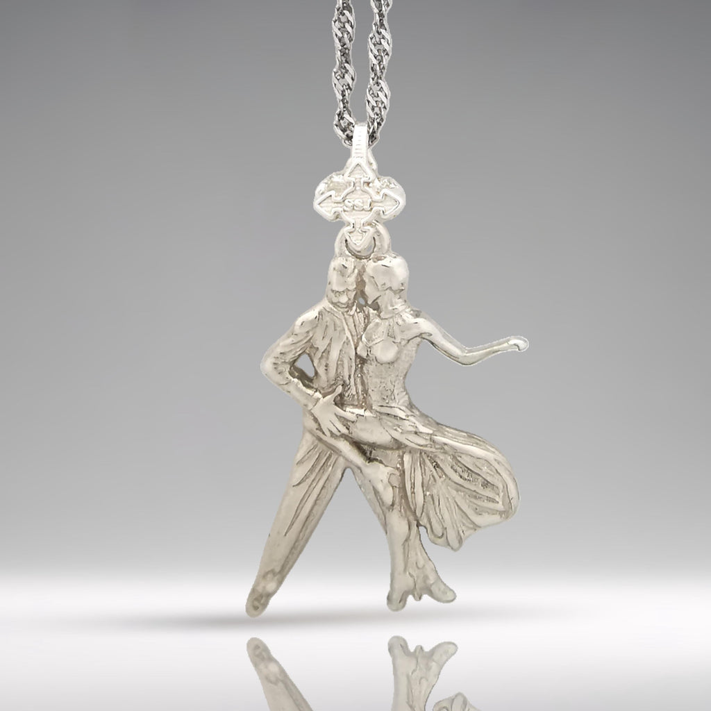 Tango Jewelry Pendant for Women Classic 925 Silver Gift Handcrafted Latin Dance Accessory for Dancers and Artistic Movement Lovers Necklace