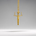 Gift for Gymnast – Gold-Plated Artistic Gymnastics Pendant for Men – 925 Silver Sport Charm for Strength and Balance – Necklace