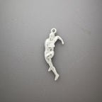 Ръгби – Мъжки спортен медальон от сребро 925 в класическо сребро – Ръчно изработено спортно бижу – Идеален подарък за мъж, фен на ръгбито – SSJ