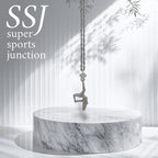 Pole Dance (Танци на пилон) – Дамски спортен медальон от сребро 925 в класическо сребро – Ръчно изработено спортно бижу – Идеален подарък за жена, фенка на гимнастиката – SSJ