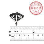 Парашутизъм (Скайдайвинг) – Унисекс спортен медальон от сребро 925 с оксидирано покритие – Ръчно изработено спортно бижу – Идеален подарък за фен на екстремните спортове – SSJ