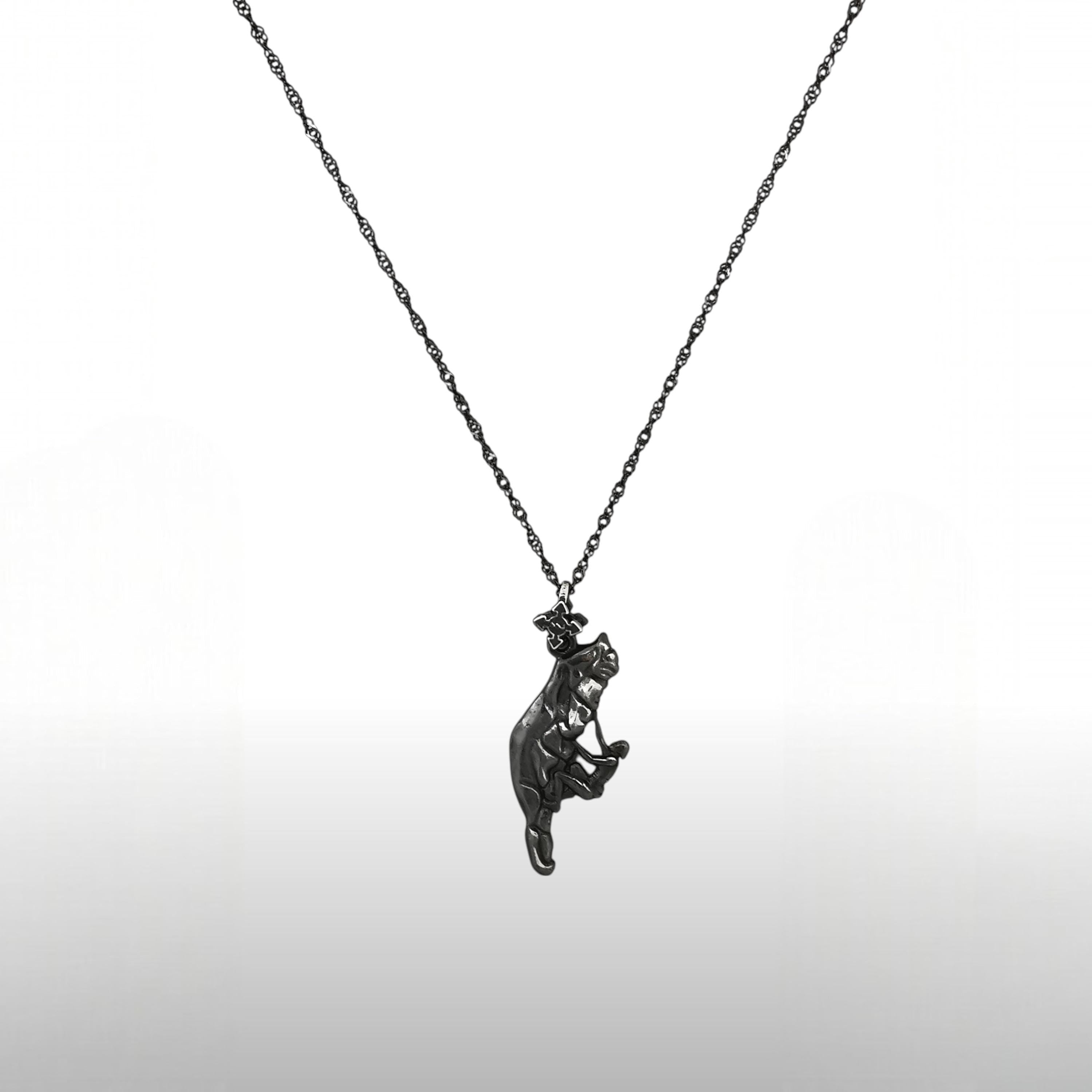 Скално катерене (Катерач) – Унисекс спортен медальон от сребро 925 с винтидж покритие – Ръчно изработено спортно бижу – Идеален подарък за фен на катеренето – SSJ