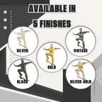 Скейтбордист – Мъжки спортен медальон от сребро 925 с частично позлатено покритие – Ръчно изработено спортно бижу – Идеален подарък за мъж, фен на скейтборда – SSJ