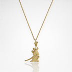 Аржентинско танго – Унисекс спортен медальон от сребро 925 с позлатено покритие – Ръчно изработено спортно бижу – Идеален подарък за жена, фенка на спортните танци – SSJ